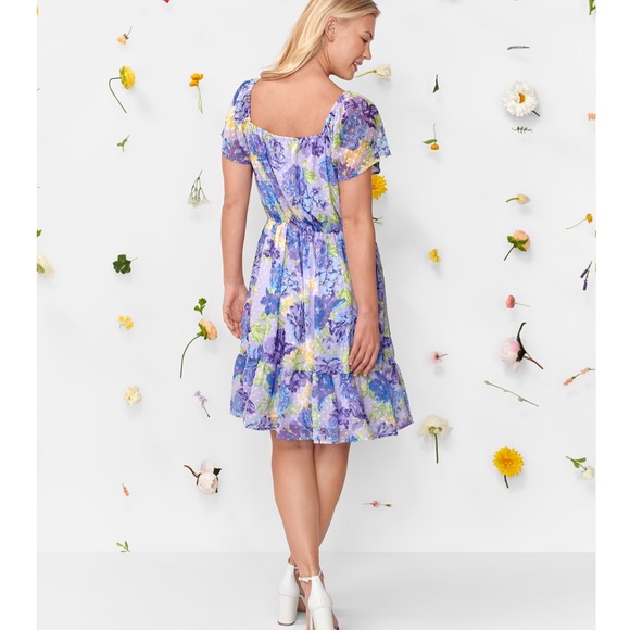 The Children’s Place Women’s Lavender Floral Dress Size L - Picture 4 of 8